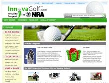 Tablet Screenshot of innovagolf.com